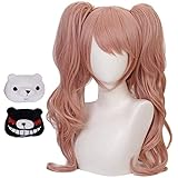 Yamia Anime Enoshima Junko Cosplay Perücke, lange rosa Danganronpa...