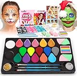 Kinderschminke Set Mädchen Fasching, 27 PCS Professionelle...