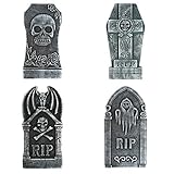 Toyvian 4 Stücke Halloween Schaum Grabstein Scary Halloween...