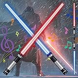 ENAIAH Laserschwert Kinder, 2 Stück Star Wars Lichtschwert Schwert,2...