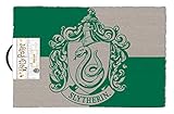 Harry Potter Fußmatte Slytherin grün und grau, aus Kokosfaser,...