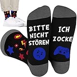 Gaming Socken, Zocker Socken mit Spruch auf sohle Bitte Nicht Stören...