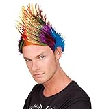 Boland 86348 - Perücke Irokese für Erwachsene, bunte Kunsthaare für...