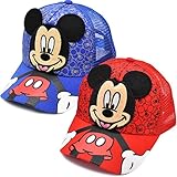 Tomicy Mickey Mouse Kinder Baseballmütze, 2 Stück Verstellbar...