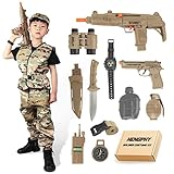 HengPhy Soldat Kostüm Kinde, Tarnanzug, 14 Kostüm Soldat Pistole...