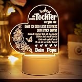 Tochter Geschenke von Papa, Vater Tochter Geschenke, LED Acryl...
