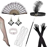 HIQE-FL 20er Jahre Zubehör Set,1920s Kostüm,20's Theme Set,20er...