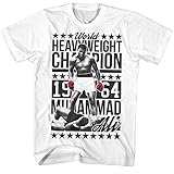 Muhammad Ali - - Herren Sixfourchamp T-Shirt, Large, White