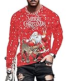 Onsoyours Herren Weihnachtsshirt Lustiges Weihnachten T-Shirt Pullover...