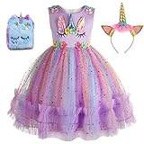 Hallojojo Kinder Einhorn Prinzessinen Verkleidung Mädchen Einhorn...