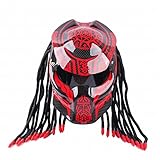 GUO Motorrad Persönlichkeit Helm Predator Krieger Carbon Fiber...