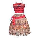 Lito Angels Prinzessin Moana Vaiana Kleid Verkleidung Kostüm mit...