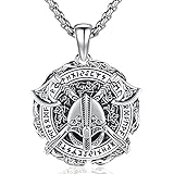 Vikings Nordische Axt Kette für Herren Wikinger Schmuck 925 Sterling...