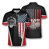 PRIMESTY Bowling Shirts für Herren, Kurzarm Bowling Trikots für...