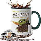 Tasse mit Spruch - Geschenk - [Lebenslange Farbgarantie] - Mir nicht...