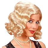 Widmann T0996 - Perücke Goldene Zwanziger, blond, 20er & 30er Jahre,...