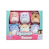 Squishville SQM0473-6er Pack Hochschul Squad, superweiche...