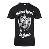 Motorhead Herren Band T-Shirt- England, Schwarz, XL