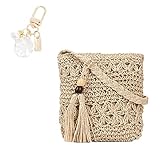 YSDYY 1 Damen-Einschulter-Strohtasche,...