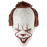 LePyCos Stephen King's It Mask with Horrible Bloody Mouth and Hair...