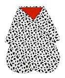 Geplaimir Cruella Deville Kostüm für Frauen Schwarz und weiß Scarf...