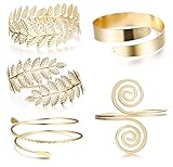 Dochais 5 Stücke Oberarm Armbänder, Oberarmreif Gold, Armreif...