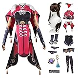 YEAJION Genshin Impact Beidou Cosplay Kostüm Komplettes Set mit...