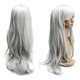 Dazone Silber Perücken 70CM Lange lockige Haar Perücken für Damen,...