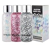 Glitter Holographic Chunky Gel, 3 Beliebte Farben Meerjungfrau Glitter...
