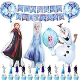 Geburtstagsparty Deko,31Pcs Gefrorene Geburtstagsdek,Happy Birthday...