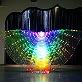 POHOVE LED-Isis-Flügel mit Stäben, LED-Schmetterlings-Flügel für...