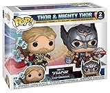 Funko POP! Marvel: Thor Love & Thunder - 2 Packung - Thor & Mighty...