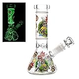 The7boX EIS Glasbong mit chillum Rauchen Bong 14 mm Hurricane Bongs 21...
