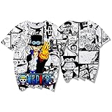 xrbanime Männer und Frauen Oberteile Monkey D Luffy Bedrucktes...