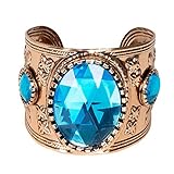 Boland 64425 - Armband Topaz of Nile, für Damen, gold-türkis,...