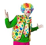 VKI® 5 Stück Clown Kostümzubehör, Faschingskostüme, Clown Weste,...