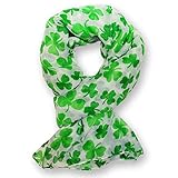 Schaltuch Kleeblatt weiß grün