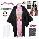 WPYY Japanischer Anime Demon Slayer Kamado Nezuko Cosplay, weiblicher...