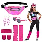 CHMMY 80er Jahre Accessoires Outfit Damen, 80er Jahre Kleidung Damen...