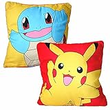 PKMN Pokemon | Pikachu & Schiggy | Kinder Kissen 40 x 40 cm |...
