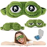 SwirlColor Schlafmaske Augenbinde Augenklappe Kreative Cartoon Frosch...