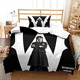 Wednesday Addams Bettbezug Set Jungen Bettwäsche Set Set Für...