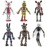 Jiumaocleu 6 PCS Five Nights At Freddy's Figures 5,5 Zoll leuchtender...