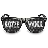 cooleartikel Partybrille Motiv „Rotze Voll“ | beklebte...
