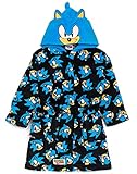 Sonic The Igeles Dressing Gown Kinder Jungen Charakter Bad-Robe 5-6...