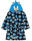 Sonic The Igeles Dressing Gown Kinder Jungen Charakter Bad-Robe 5-6...