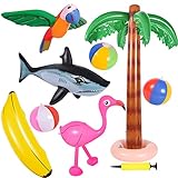 FORMIZON Aufblasbare Palmen Spielzeug Set, 9 Stücke Aufblasbares...