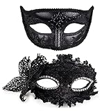 Venetianische Maskerade Maske Damen Spitze Augenmaske Paar Maskerade...