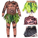 Halloween Familienkostüm Cosplay Kostüm Moana Maui Tattoo T-Shirt...