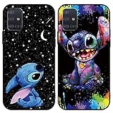 [2 Stück] Stitch Handyhülle für Samsung Galaxy A51/M40S 4G Hülle...